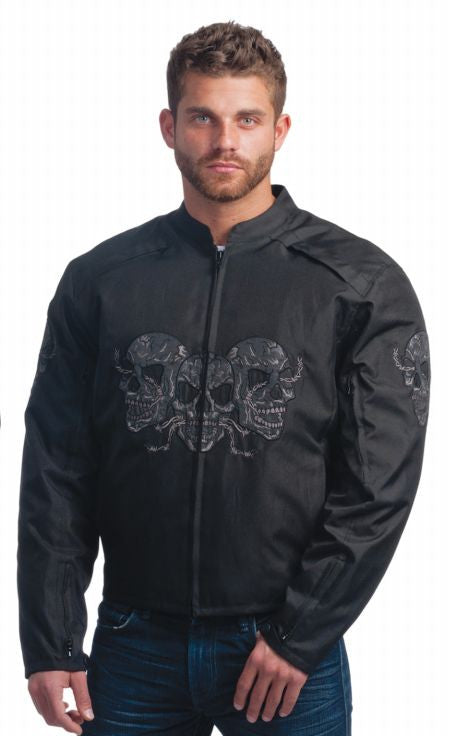 Mens REVOLUTION GEAR Jacket with Skull