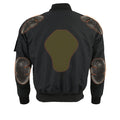 Men’s Textile Armored Aviator Bomber Jacket w/ Gun Pockets