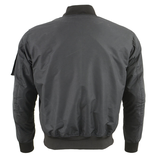 Men’s Textile Armored Aviator Bomber Jacket w/ Gun Pockets