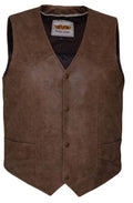 Mens Traditional Brown Vest