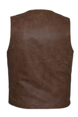 Mens Traditional Brown Vest