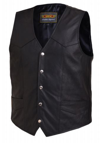 Mens Traditional PREMIUM Snap Front Vest - USA Flag