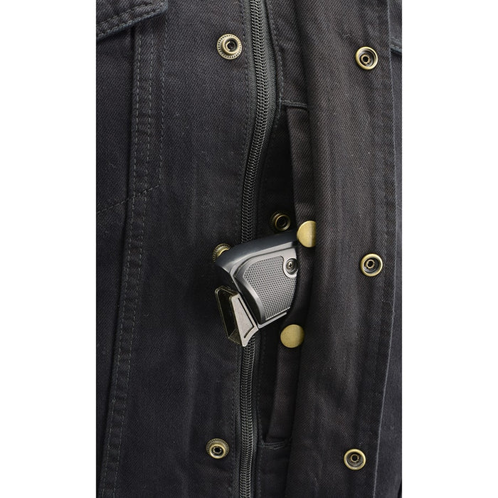 Mens Triple Option Club Style Vest with Fully Removable Hoodie Jacket