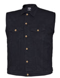 Mens UNIK DENIM Black Vest