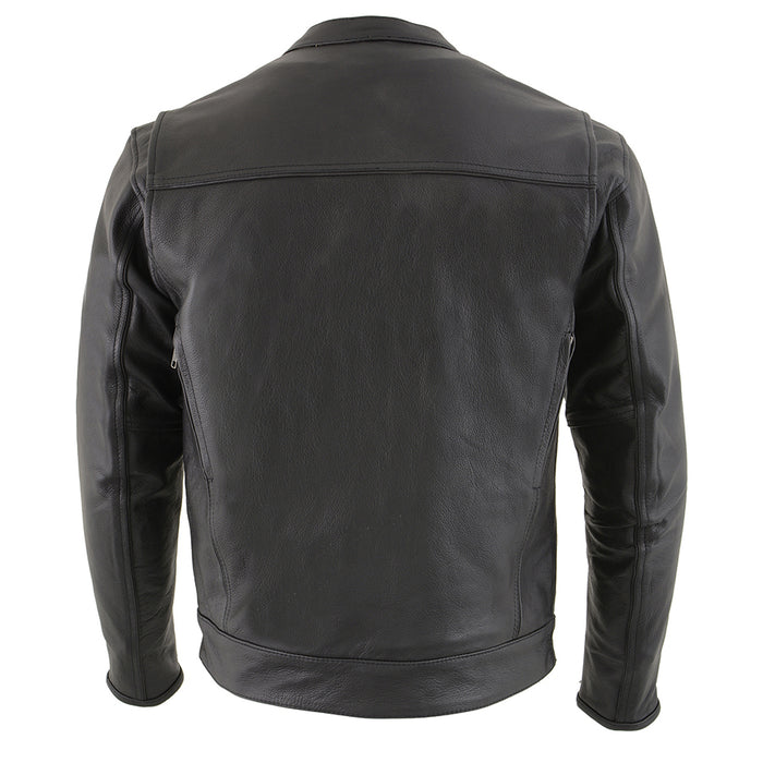 Men’s Vented Scooter Jacket w/ Cool Tec® Leather & Utility Pockets