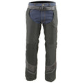 Men’s Vented Textile Chap w/ Leather Trim and Snap-Out Liner