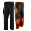MenWater Resistant Textile Heated Over Pants w/ Front & Back Heating Elements