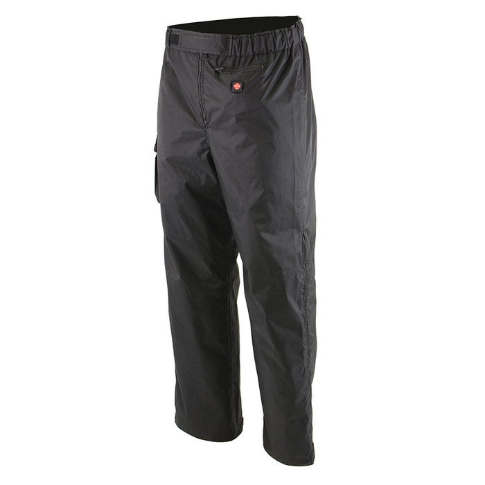 MenWater Resistant Textile Heated Over Pants w/ Front & Back Heating Elements