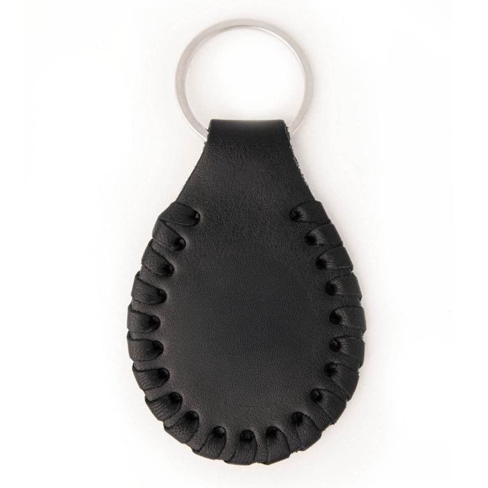 Milwaukee Leather Black Skull Head Pewter Emblem Key Chain - MLA9505