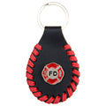 Milwaukee Leather Fire Department Pewter Emblem Key Chain - MLA9503