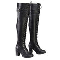 Milwaukee Leather MBL9424 Women's Black Above the Knee Lace-Up Fashion Casual Boots