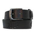 Milwaukee Leather Men's Black Slot Accent Leather Belt with Interchangeable Buckle - MP7136