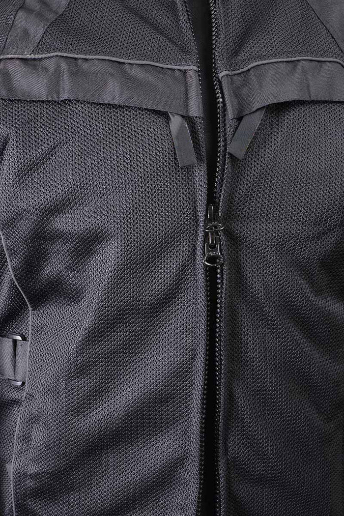 Milwaukee Leather Men's Shadow Black Textile Motorcycle Jacket w/ CE Armor - MPM17030