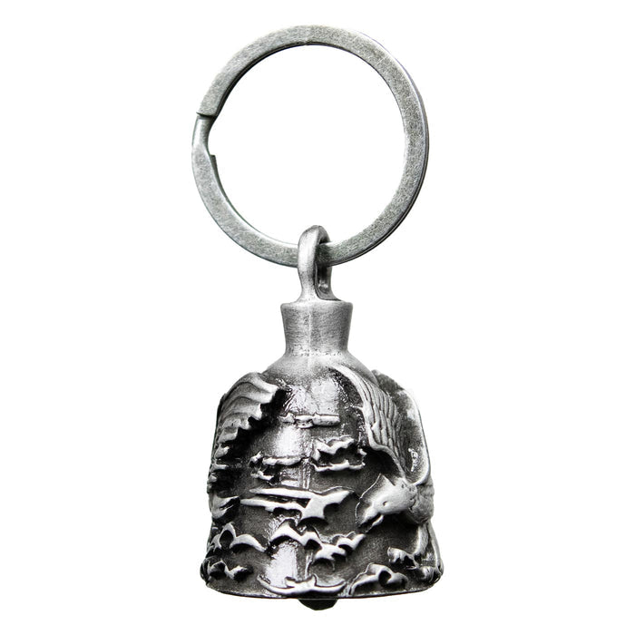 Milwaukee Leather MLB9005 'Eagle' Motorcycle Good Luck Bell | Key Chain Accessory for Bikers