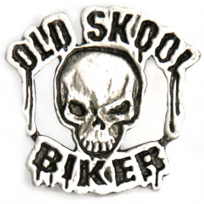 Milwaukee Leather MLP9217 Old Skool Pin For Jackets, Vest, Hats and Clothing