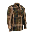 Milwaukee Leather MNG11667 Men's Brown and Beige Long Sleeve Cotton Flannel Shirt