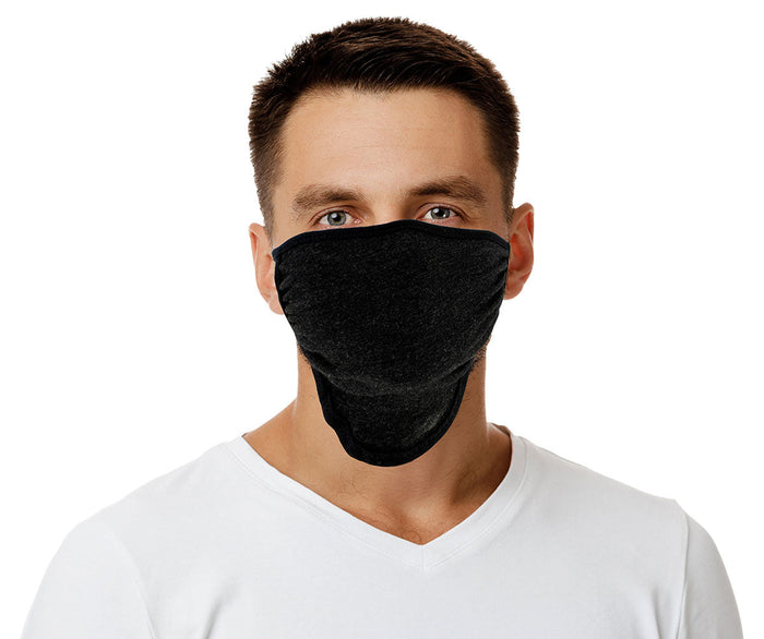 Milwaukee Leather MP7924FM (Multi-Pack) 'Black and Grey' USA Made 100 % Cotton Protective Face Mask