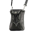 Milwaukee Leather MP8857 Women's Black Leather Drop Set Belt Bag