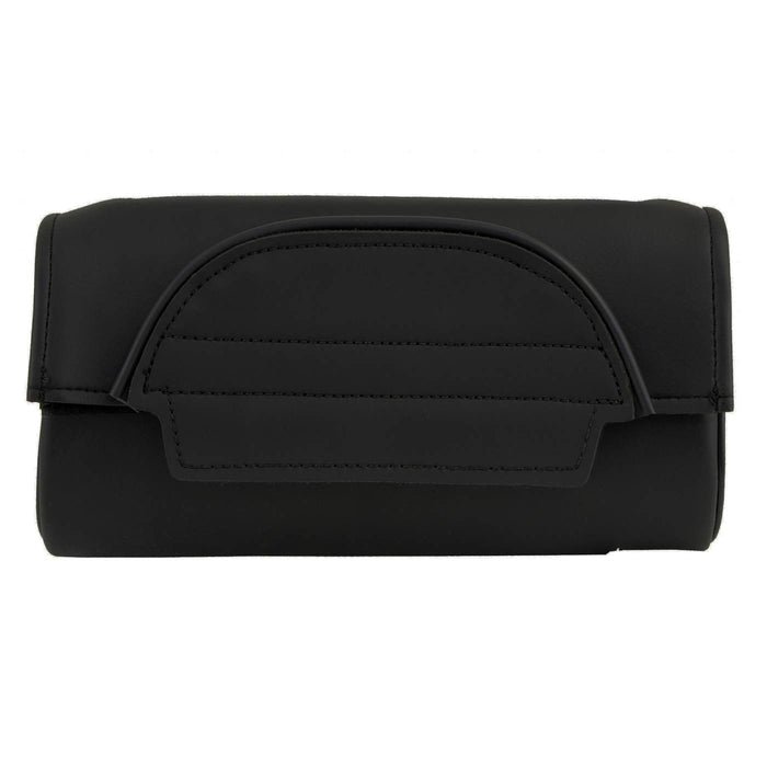 Milwaukee Leather SH62101 Black Double Strap PVC Motorcycle Tool Bag