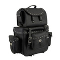 Milwaukee Leather SH660 Large Black 2-Piece PVC Motorcycle Touring Bag Pack