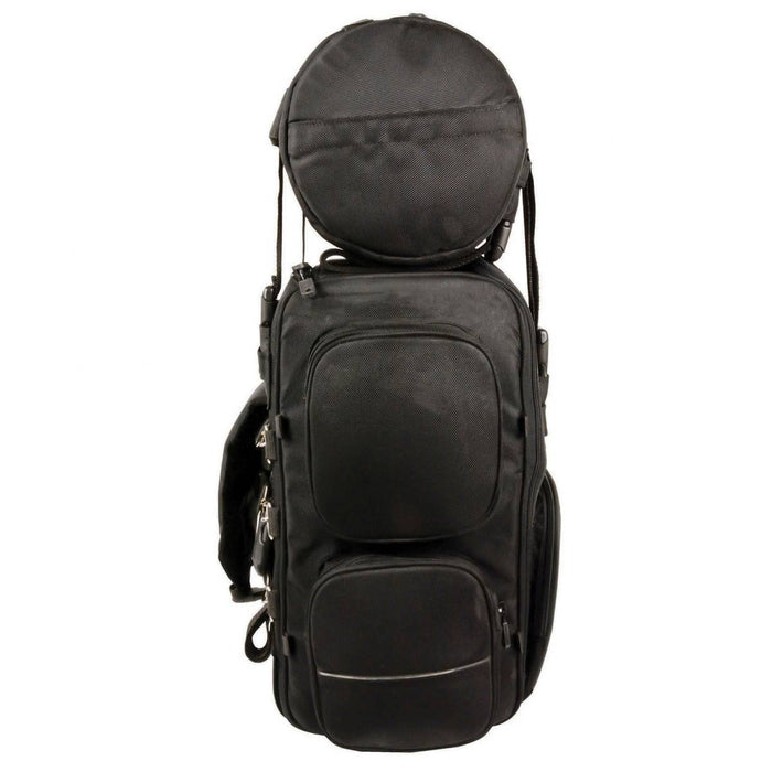 Milwaukee Leather SH680 Large Black Textile Motorcycle Sissy Bar Travel Bag