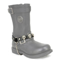 Milwaukee Leather Silver Classic Skull Heads Biker Chain for Motorcycle Boots - MLA3007