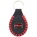 Milwaukee Leather Thin Red Line Head Pewter Emblem Key Chain - MLA9507