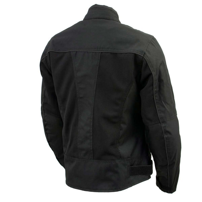 Milwaukee Leather Women's Shade Black Textile Motorcycle Jacket w/ CE Armor - MPL22706