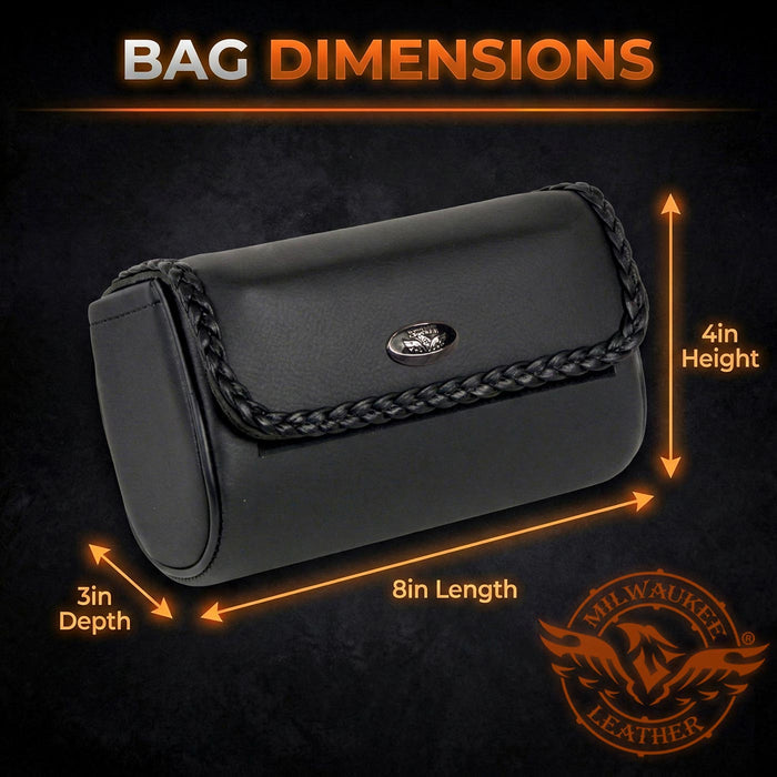 Milwaukee Performance SH627B01 Black PVC Small Braided Tool Bag with Velcro Closure