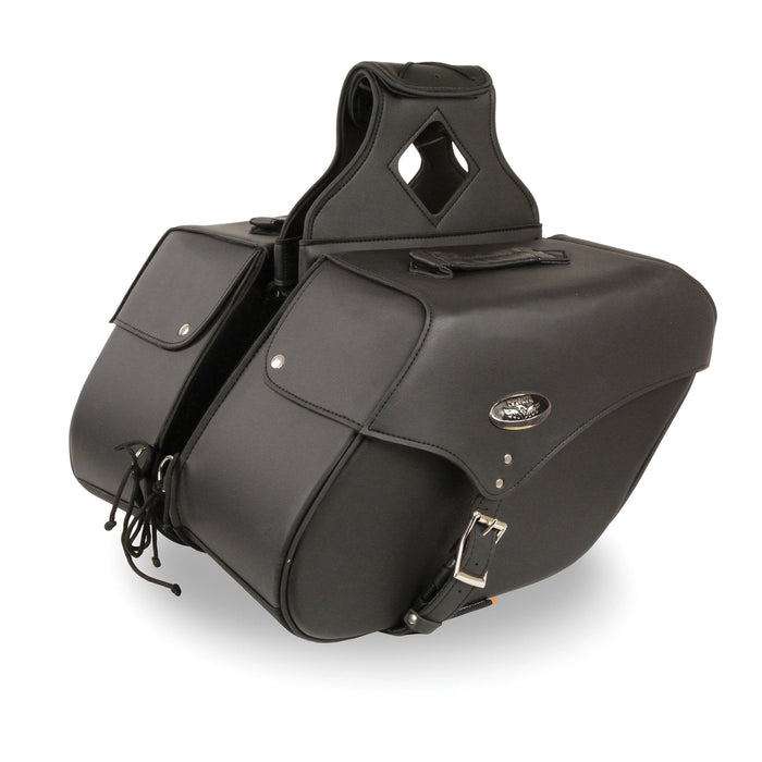 Milwaukee Performance SH668ZB Black Large Zip-Off Single Strap PVC Throw Over Saddlebags