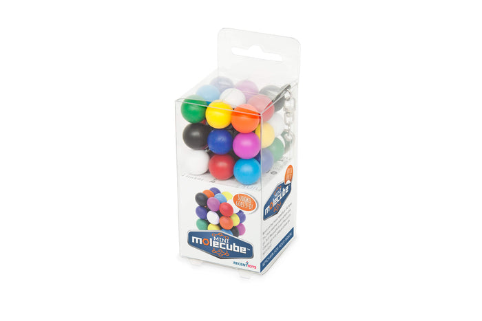 Brain teaser puzzle of multi-colored spheres in clear retail packaging with "SUDOKO GOES 3-D!" on the box.