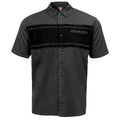 MMCC Men's Gear Head Grey/Black Mechanic Shirt - Microfiber Panel - MMC16017