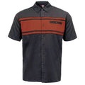 MMCC Men's Gear Head Grey/Texas Orange Mechanic Shirt - Microfiber Panel - MMC16021