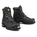 MMCC Men's Throttle Black Leather Motorcycle Boots - MB440EE
