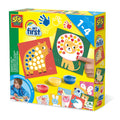 SES Creative My First Fingerprint Art box with animal templates, three paint pots, and a 1-4 age label.