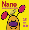 Yellow book cover with an orange egg-shaped character, large purple nose, pink ears, and a small yellow bird on top.