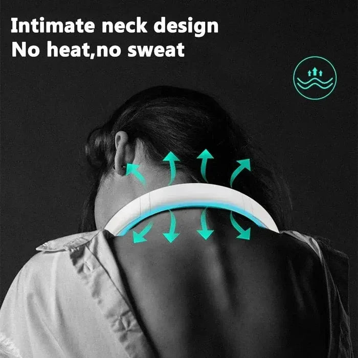 New Mini Neck Fan Portable Bladeless Hanging Neck