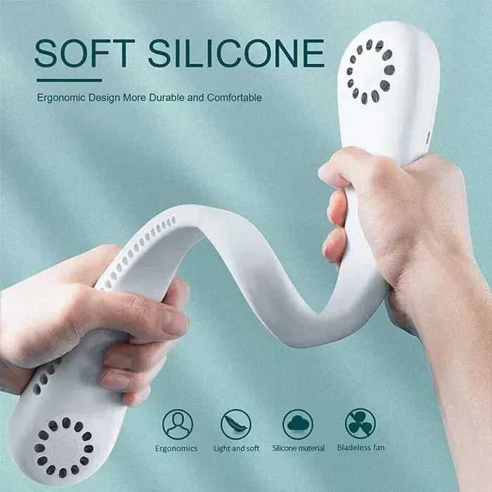 New Mini Neck Fan Portable Bladeless Hanging Neck