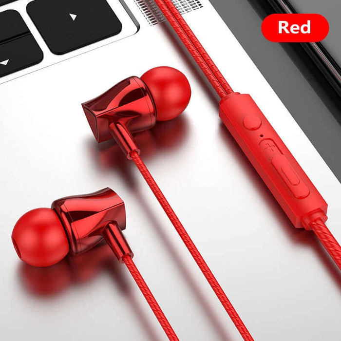 NEW Wired Earphone Mobile Phone 3.5mm Subwoofer In-ear Headphone With Microphone Tuning Stereo Headset For Huawei Xiaomi Samsung