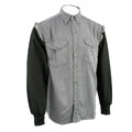 NexGen DM4444 Men's Grey with Black Long Sleeve Button Down Shirt