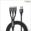 Nylon Braided 3 in 1 Cable 1.5m - Cable