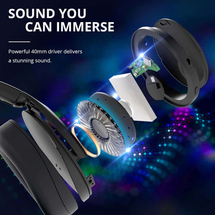 Original Tronsmart Apollo Q10 Bluetooth Headphone Active Noise Cancelling Wireless Headset with Touch/App Control