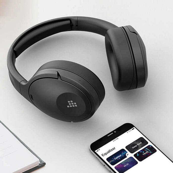 Original Tronsmart Apollo Q10 Bluetooth Headphone Active Noise Cancelling Wireless Headset with Touch/App Control - Black Q10 - China