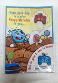 Peaceable Kingdom birthday charm greeting card with attached friendship charms