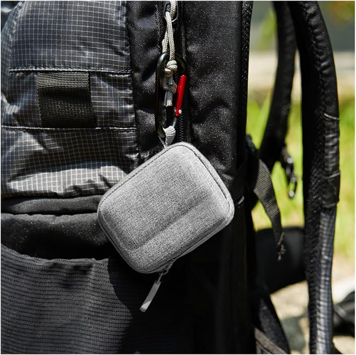 Portable Carrying Case for Insta360 GO3, – Mini Protective Travel Storage Bag with Lens Protection, EVA Hard Shell, Carabiner Clip – Action Camera Accessory