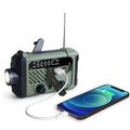 Portable Radio Hand Crank AM FM NOAA Emergency 3-in-1 Reading Lamp Flashlight Solar Charging 2000mAh Power Bank for Cell Phone - Default Title