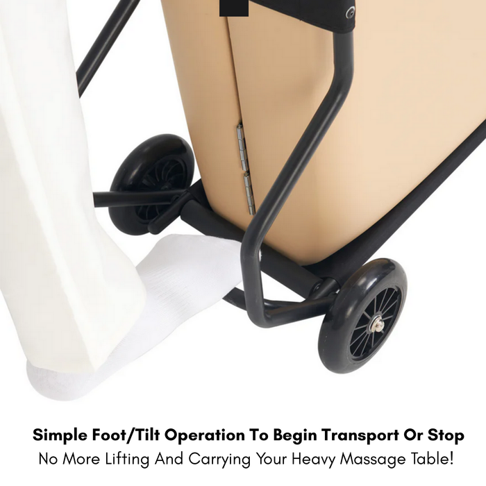 PORTALITE WHEELED TROLLEY MASSAGE TABLE TRANSPORTATION CART