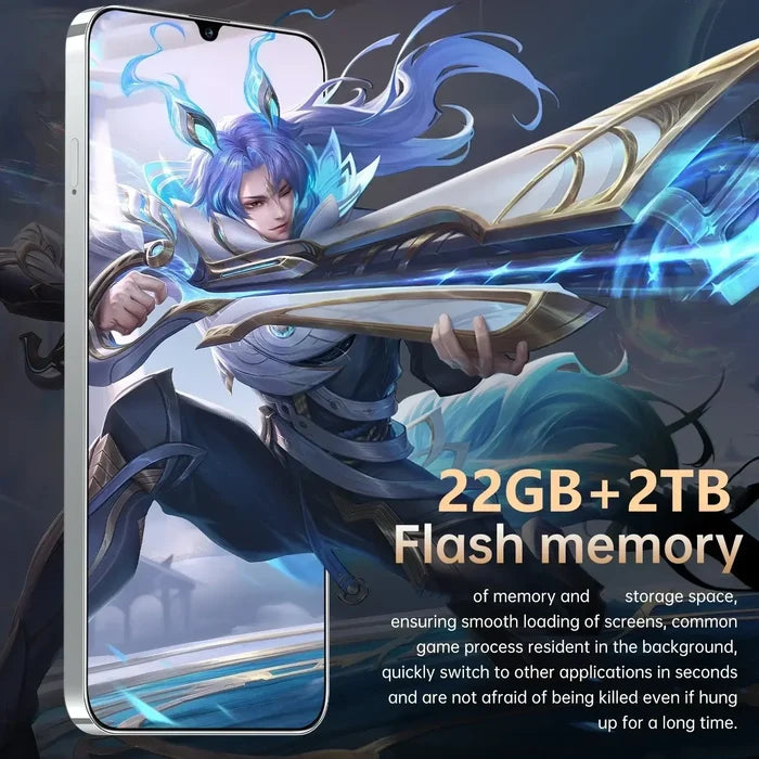 Pova 6 Pro Smartphone 22GB & 2TB 7 inch with high-performance flash memory and immersive graphics display