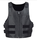 PREMIUM Tactical Style Ladies Zippered Leather Club Vests
