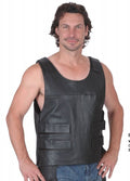 PREMIUM Tactical Style Leather Club Vest